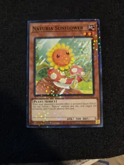 Yu-Gi-Oh! Naturia Sunflower DUEL TERMINAL RARE 1st Ed NM HAC1-EN102 - Image 1