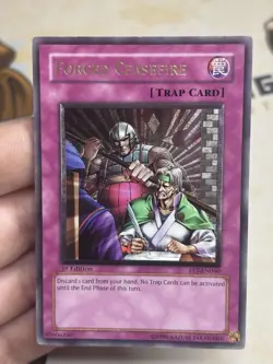 Forced Ceasefire FET-EN060 Ultimate Rare 1st Edition YuGiOh! NM - Image 2