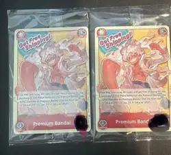 ONE PIECE CARD GAME MONKEY.D.LUFFY PREMIUM BANDAI CARD GAMES FEST 23-24 SealedX2 - Image 1