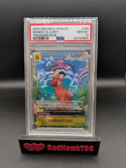 One Piece Monkey D Luffy OP07-109 SR Treasure Rare Alternative Art PSA 10 - Image 1
