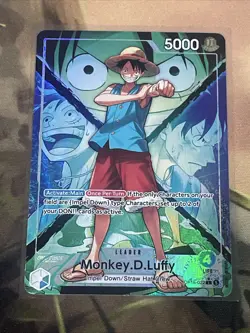 One Piece OP16-022 Monkey D Luffy Alt Art Leader OP16 - Image 1