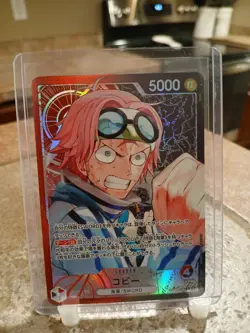One Piece TCG Koby Alt Art Leader Japanese OP11-001 A Fist of Divine Speed - Image 1