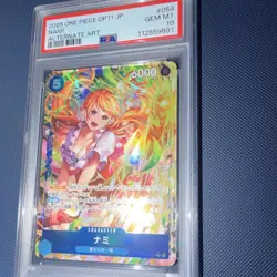 ONE PIECE Nami (Alt Art) OP11-054 Super Rare Foil A Fist of Divine Speed PSA 10 - Image 3