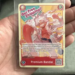 One Piece Monkey D Luffy Premium Bandai Discount Code from Bandai Fest - Sealed - Image 5
