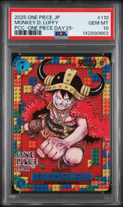 2025 ONE PIECE JPN PREMIUM COLLECTION ONE PIECE DAY'25 MONKEY D. LUFFY PSA 10 - Image 1