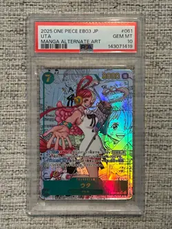 2025 One Piece EB03 Uta #061 Manga Alternate Art PSA 10 GEM MT Japanese SP - Image 1