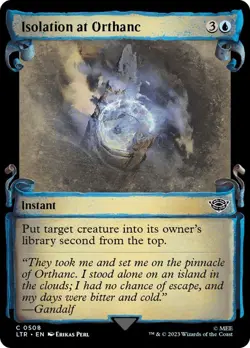 Isolation at Orthanc 508 LTR MTG Foil Blue Instant MEE Pearl Showcase 2023 EN - Image 1