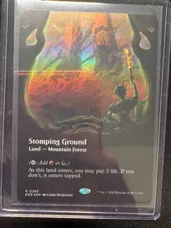 Stomping Ground (Extended Art) - FOIL - NM - MTG - EOE - Image 1
