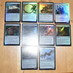 MTG 10x FOIL Artifact SELESNYA SIGNET, WARMONGER'S CHARIOT, KNIGHT OF THE WIDGET - Image 2