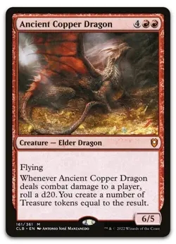 MTG **FOIL** Ancient Copper Dragon BALDUR'S GATE NM/M **Free Tracking** - Image 1
