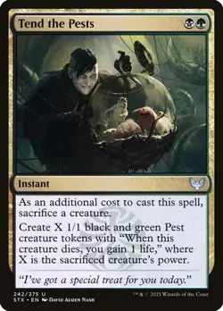 Tend the Pests 242 U Strixhaven: School of Mages STX MTG Foil - Image 1