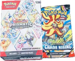 Pokemon Scarlet & Violet Prismatic Evolutions Booster Bundle & 1 Chaos Rising PK - Image 1