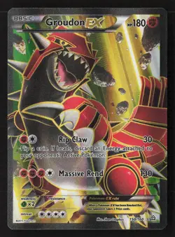 Groudon EX (150 Full Art) Ultra Rare Holo PRC 150/160 LP Pokemon TCG - Image 1