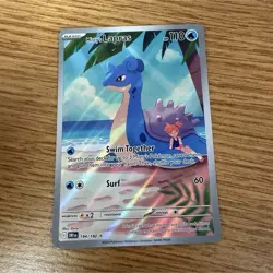 Pokemon TCG Misty's Lapras 194/182 SV10 Destined Rivals IR Full Art Holo - Image 1