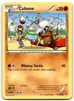 2015 XY - BREAKthrough Pokemon TCG Card #77 Cubone - Image 1