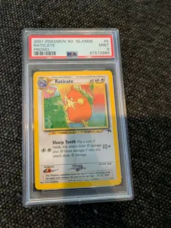Pokemon Southern Islands Raticate 6/18 PSA 9 - Image 3