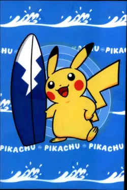 Pokemon Electric Pikachu Card Database Surfing Surfboard Pikachu - Image 1