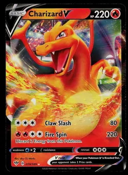 Pokemon Card Darkness Ablaze Charizard V 019/189 Rare V Holo Holo - Image 1