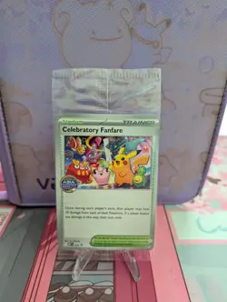 Pokemon Celebratory Fanfare MEP 028 Asia Championships Stamp Exclusive.US Seller - Image 1