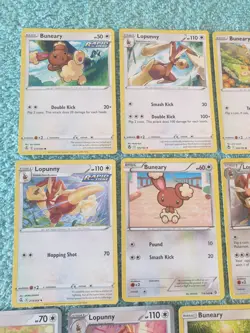 BUNEARY & LOPUNNY BUNDLE OF POKEMON CARDS - Image 2