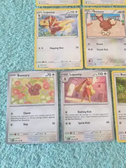 BUNEARY & LOPUNNY BUNDLE OF POKEMON CARDS - Image 4