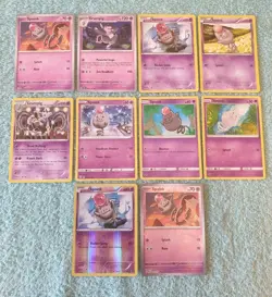 SPOINK & GRUMPIG BUNDLE OF POKEMON CARDS - Image 1