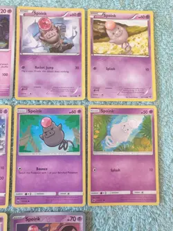 SPOINK & GRUMPIG BUNDLE OF POKEMON CARDS - Image 3