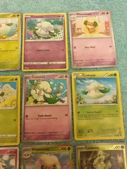 COTTONEE & WHIMSICOTT BUNDLE OF POKEMON CARDS - Image 3