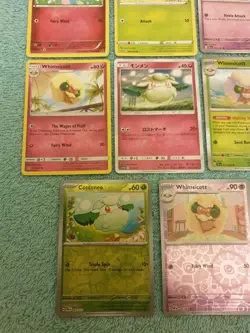 COTTONEE & WHIMSICOTT BUNDLE OF POKEMON CARDS - Image 4