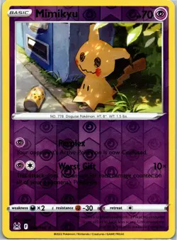 Pokemon 2022 Mimikyu Rare SWSH11 080/196 NM - Image 1