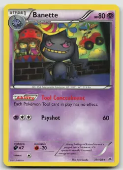 Banette (31) 31/108 XY - Roaring Skies Rare Pokemon TCG Card - Image 1