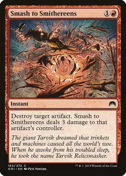 Smash to Smithereens Origins ORI # 163 Magic Mtg Foil - Image 1
