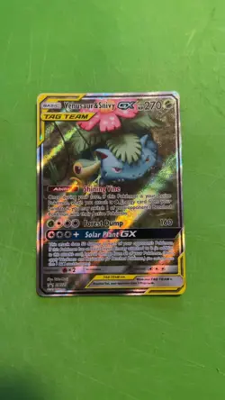 Venusaur Snivy GX - sm229 - Pokemon Cosmic Eclipse Sun Moon Card - Image 1