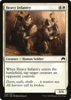 Heavy Infantry Origins ORI # 18 Magic Mtg Foil - Image 1