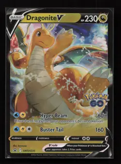 Dragonite V SWSH235 Promo SWSH Black Star Pokemon Near Mint - Image 1