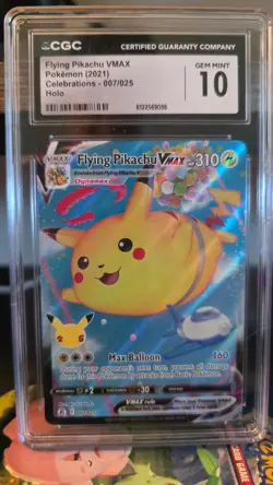 Pokemon TCG Flying Pikachu VMAX Triple Rare Holo CGC 10 - Image 1