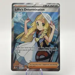 Pokemon Cards Lillie's Determination 169/132 Mega Evolution Ultra Rare NM - Image 1