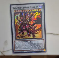 Yu-Gi-Oh! Konami Red Hypernova Dragon BLZD-EN038 Secret Foil 1st Ed 4500/3000 - Image 1