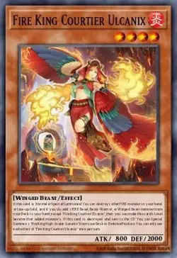 YUGIOH MP25-EN262 Fire King Courtier Ulcanix Ultra 1st Edition NM - Image 1