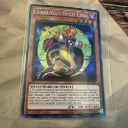 Yu-Gi-Oh! Lunalight Gold Leo DUAD-EN005 Secret Rare 1st Edition NM - Image 2