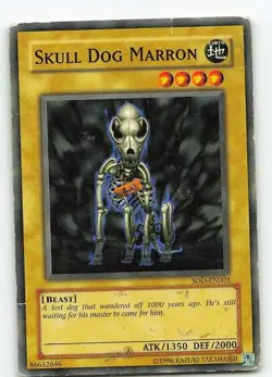Skull Dog Marron SOD-EN003 Soul of the Duelist Common MP Yu-Gi-Oh - Image 1