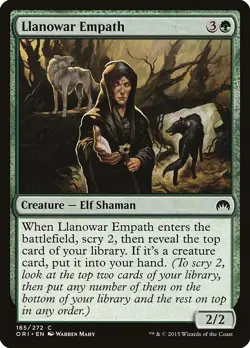 Llanowar Empath Origins ORI # 185 Magic Mtg Foil - Image 1
