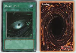 Dark Hole (Magic) LOB-052 2002 Original Super Rare Unlimited Yugioh - Image 3
