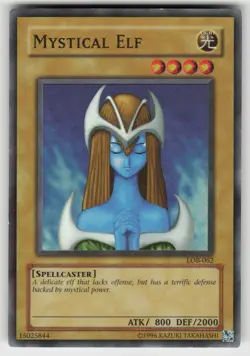 Mystical Elf LOB-062 2002 Original Super Rare Unlimited YU-GI-OH - Image 1