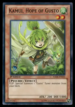 Yugioh Kamui, Hope of Gusto HA06-EN044 Super Rare 1st Edition NM - Image 1