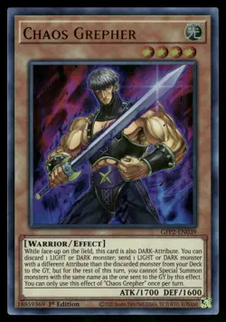 Yugioh Chaos Grepher GFP2-EN039 Ultra Rare 1st Edition NM - Image 1