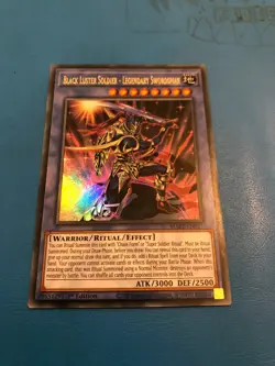 YUGIOH Ultra Rare Black Luster Soldier - Legendary Swordsman MAZE-EN011 1st Ed - Image 1