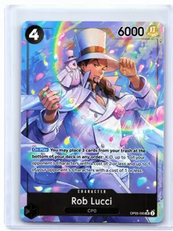 2023 One Piece—Rob Lucci (Alt Art) #OP05-093 Awakening of the New Era—SR Foil - Image 1