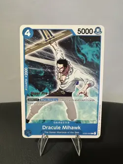 2022 ONE PIECE DRACULE MIHAWK SUPER PRE-RELEASE ST03-005 - Image 1