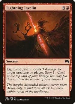 Lightning Javelin Origins ORI # 153 Magic Mtg Foil - Image 1